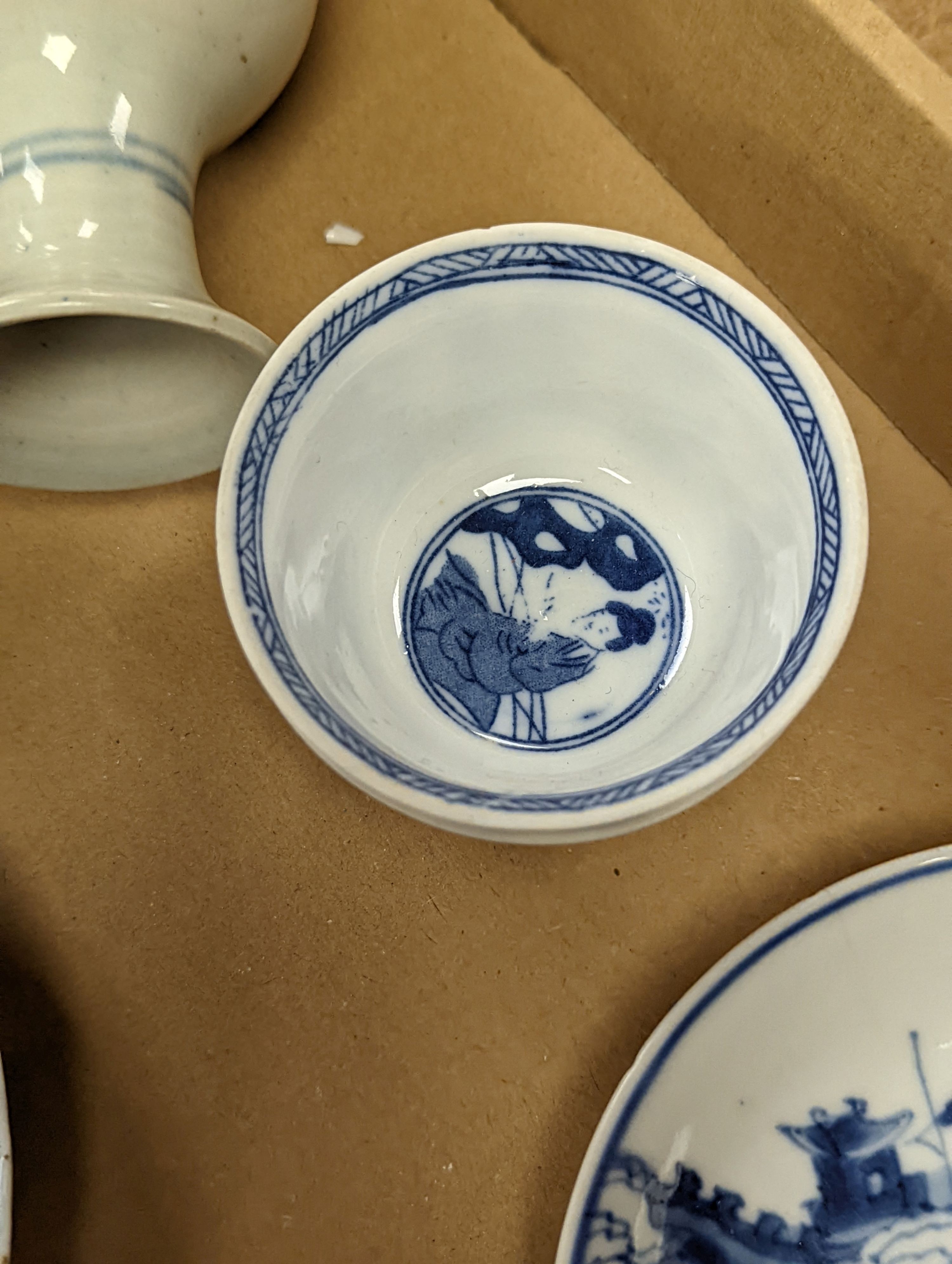 A group of Chinese porcelain teabowls and saucers, 18th-20th century